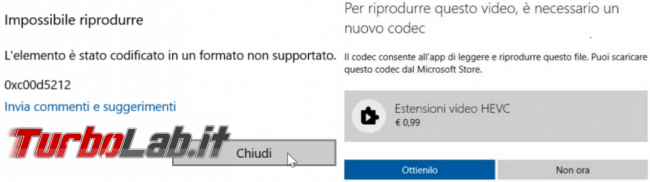 Come vedere quali codec audio video sono installati PC Windows 10