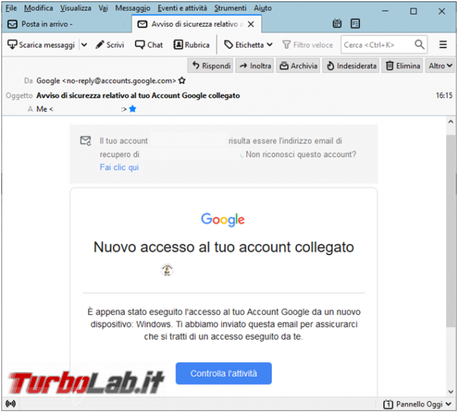 Come verificare accessi account Google gmail