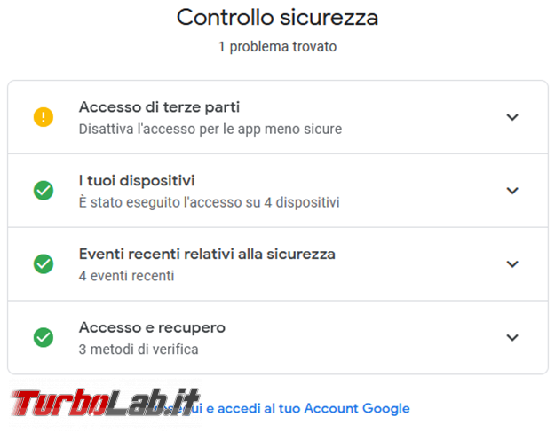 Come verificare accessi account Google gmail
