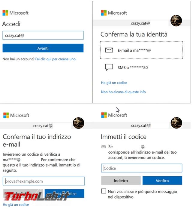 Come verificare accessi effettuati account online Microsoft trovare quelli sospetti