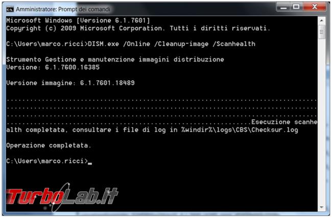 Come verificare riparare file sistema danneggiati comando Dism