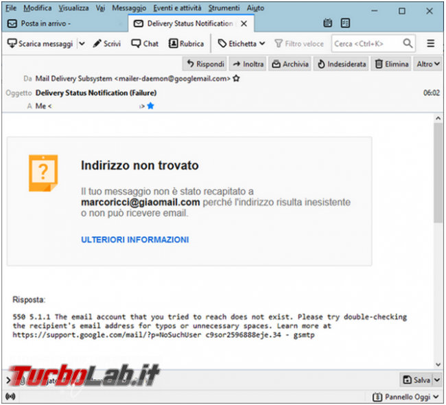 Come verificare se indirizzo email esiste senza spedirgli messaggio