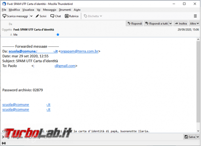 Come verificare se mail, dominio, è coinvolta virus Emotet
