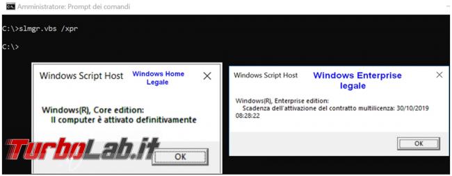 Come verificare se sistema operativo Windows 10 è stato attivato maniera illegale