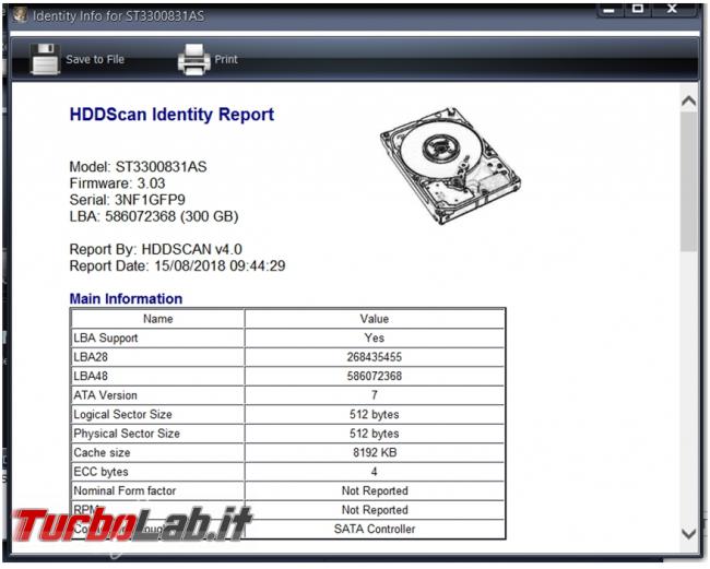Come verificare stato salute hard disk HDDScan