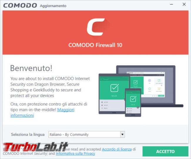 Comodo Firewall 10 messo prova TurboLab.it