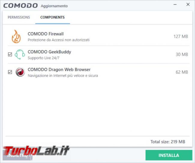 Comodo Firewall 10 messo prova TurboLab.it