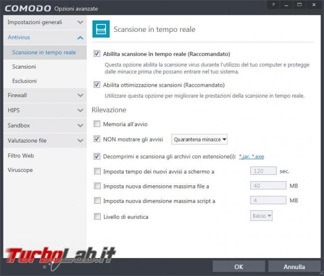 Comodo Internet Security Premium 10 prova TurboLab.it