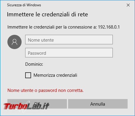 Condividere file cartelle rete locale (LAN Wi-Fi ed Ethernet) - Grande Guida Windows, Ubuntu, Android Mac - accesso file condivisi condivisione lan sicurezza windows immettere le credenziali di rete