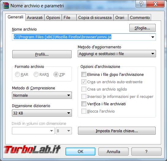 Configurare diversi profili Mozilla Firefox impostazioni comuni tutti utenti
