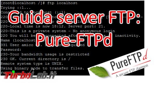 Configurare server FTP Linux CentOS/Ubuntu: Guida rapida Pure-FTPd - pure-ftpd spotlight
