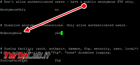 Configurare server FTP Linux CentOS/Ubuntu: Guida rapida Pure-FTPd - pure-ftpd.conf 01