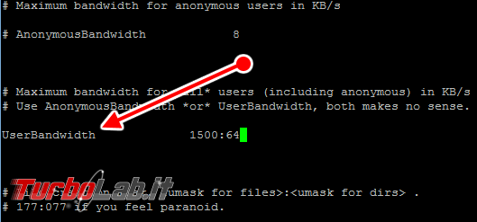Configurare server FTP Linux CentOS/Ubuntu: Guida rapida Pure-FTPd - pure-ftpd.conf 05