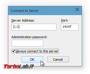 Configurare server FTP Windows: Grande Guida FileZilla Server - FileZilla Server Admin 01