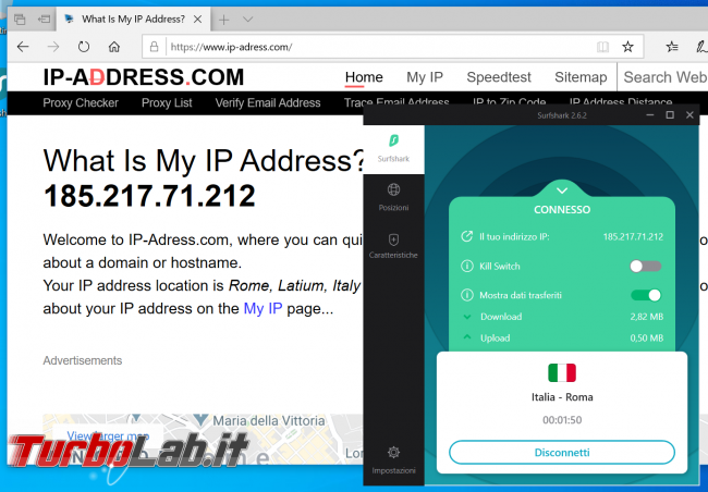 Connessione sicura anonima Surfshark (VPN): recensione, prova opinione