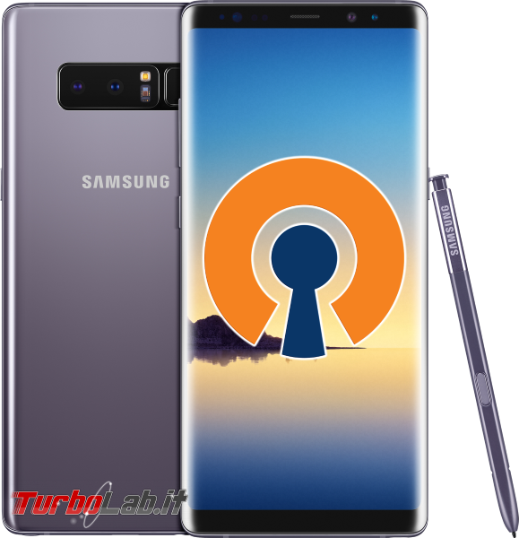Connessione VPN Android: guida rapida - Samsung Galaxy Note 8 VPN