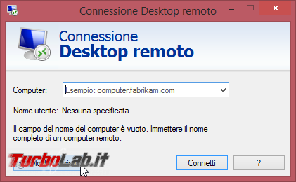 Connettersi Desktop Remoto (Remote Desktop) PC lontano: guida client Windows - remote_desktop_client_01