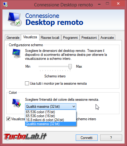 Connettersi Desktop Remoto (Remote Desktop) PC lontano: guida client Windows - remote_desktop_client_03