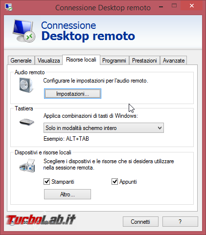 Connettersi Desktop Remoto (Remote Desktop) PC lontano: guida client Windows - remote_desktop_client_04