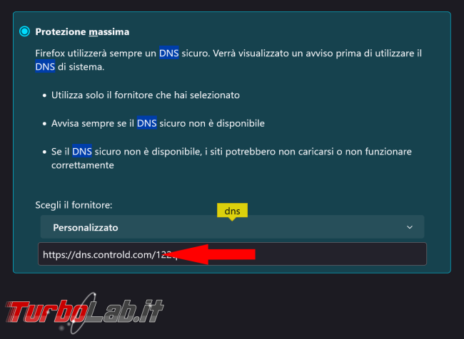 Control D: servizio DNS occorrenza diventa proxy server dietro quinte