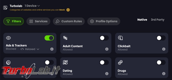 Control D: servizio DNS occorrenza diventa proxy server dietro quinte