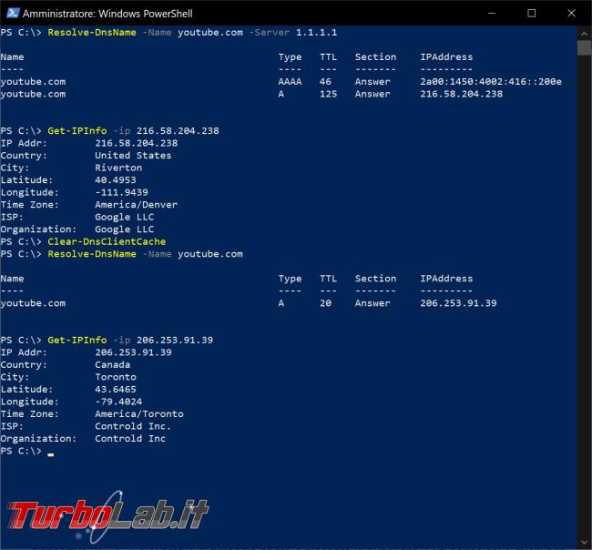 Control D: servizio DNS occorrenza diventa proxy server dietro quinte - ControlD_powershell