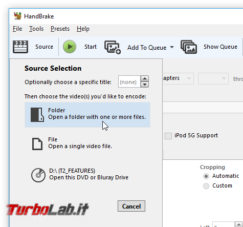 Convertire/copiare film Blu-ray DVD file MP4/MKV (H.264+AAC) - Grande Guida migliori impostazioni Rip HandBrake