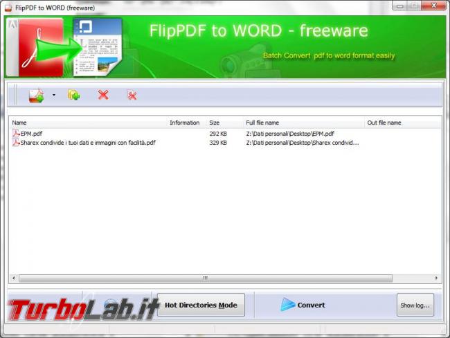 Convertire file PDF documenti modificabili