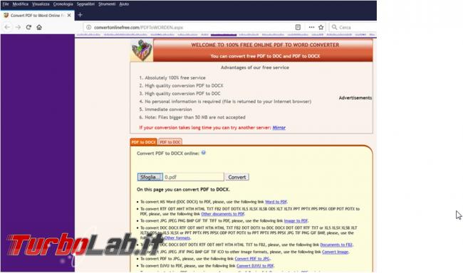 Convertire file PDF documenti modificabili grazie servizi online
