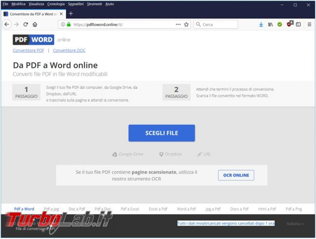 Convertire file PDF documenti modificabili grazie servizi online
