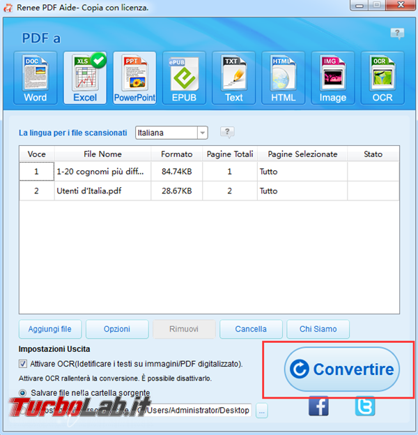 Convertitore gratuito convertire PDF excel altri formati modificabili - 4 convertire file da pdf a excel_600