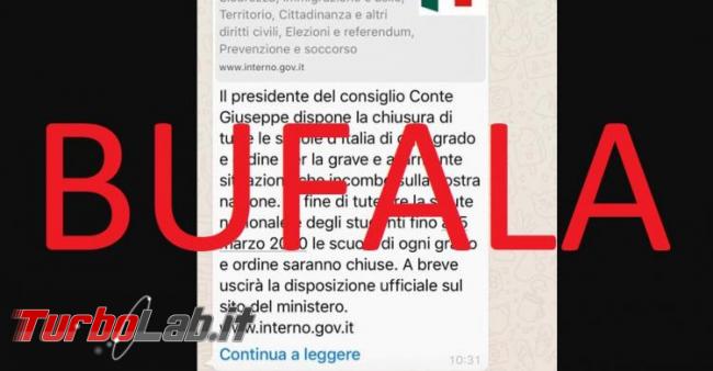 Coronavirus: bufale fake news proliferano web