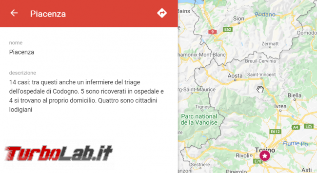 Coronavirus Italia: mappa contagi Google My Maps - FrShot_1582723396