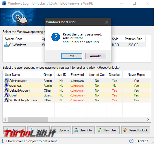 Cosa fare quando Windows non carica profilo account