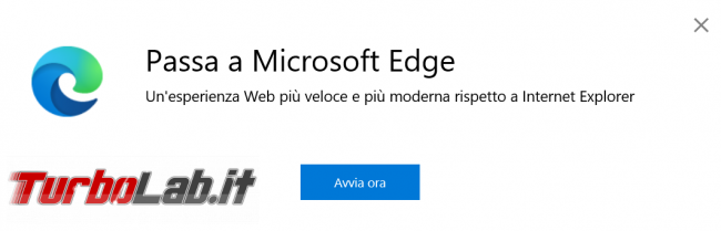 cosa fare se Internet Explorer si chiude subito si apre Microsoft Edge posto Windows 10