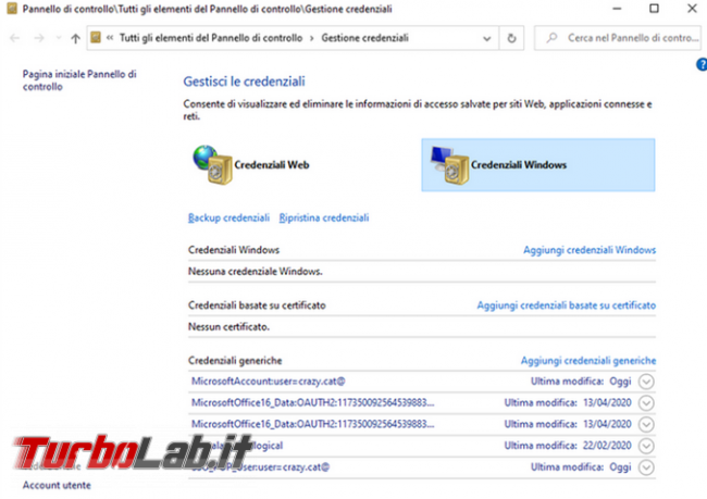 Cosa fare se Microsoft Outlook continua chiedere password non vi lascia accedere posta