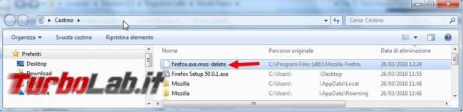 Cosa fare se Mozilla Firefox non si lascia reinstallare chiede sempre riavviare computer