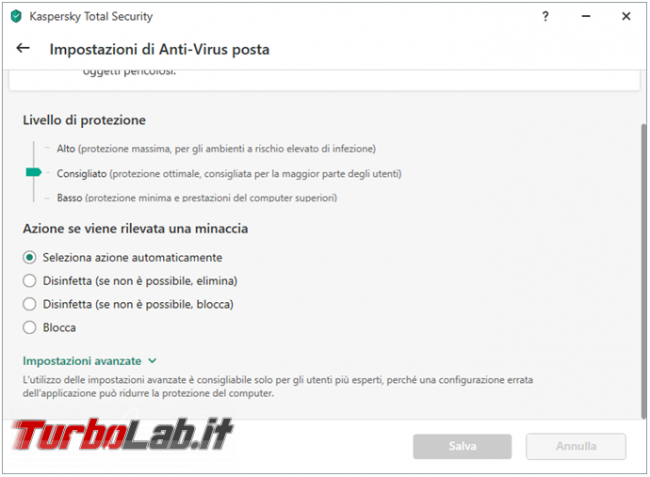 Cosa fare se utilizzate Kaspersky allegati posta vengono rinominati