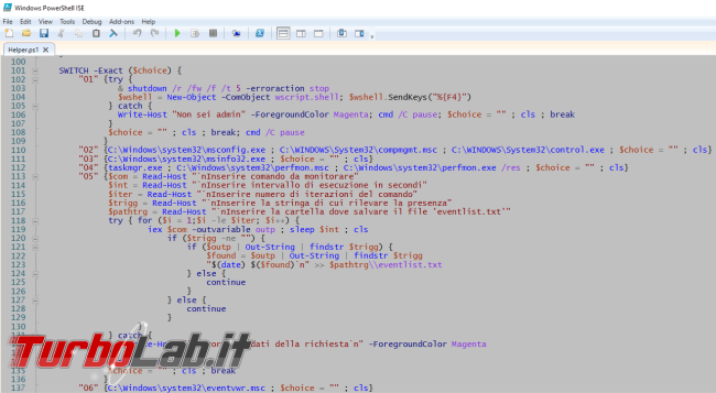 CoverShell: 'interfaccia grafica PowerShell strumenti utilità