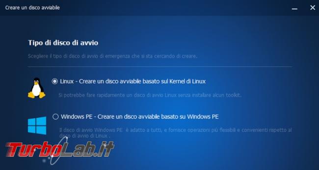 Crea copia sicurezza dati importanti sistema operativo Aomei Backupper