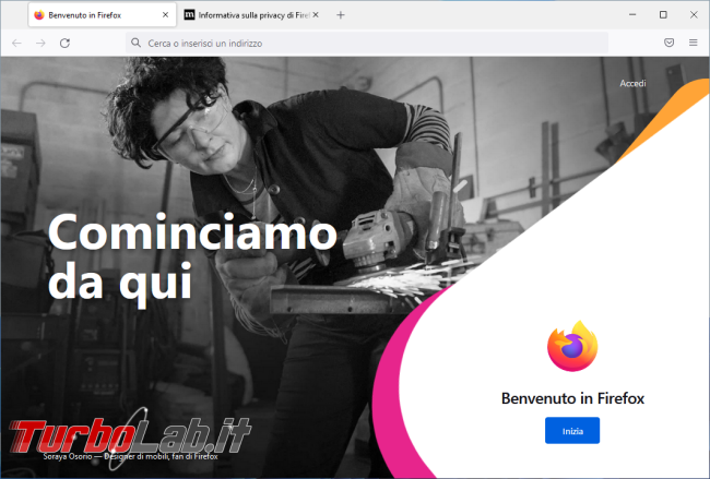 Crea nuovo profilo utente Firefox spostalo partizione diversa quella standard