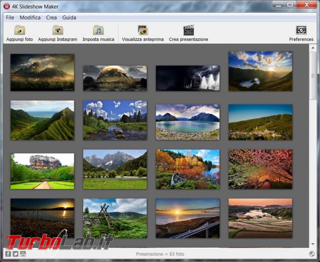 Crea video partendo foto preferite 4K Slideshow Maker