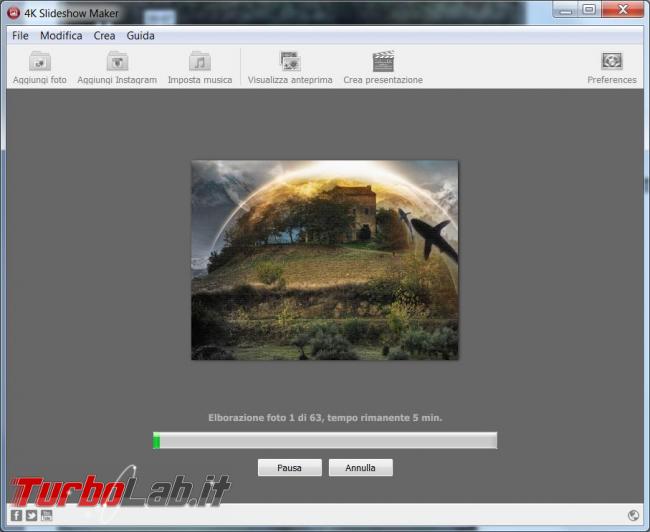 Crea video partendo foto preferite 4K Slideshow Maker