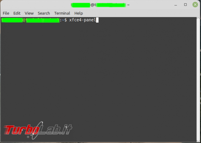 Creare barra multifunzione Linux Mint Cinnamon sfruttando potenzialità Xfce - xfce4-panel_005_issue terminal
