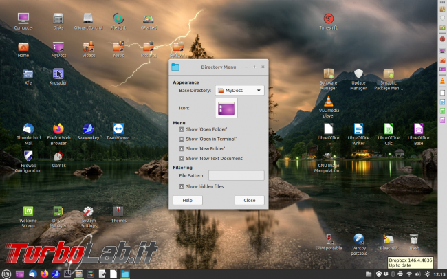 Creare barra multifunzione Linux Mint Cinnamon sfruttando potenzialità Xfce - xfce4-panel_010-000_personalization appearance