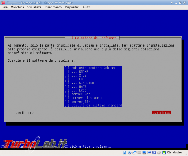 Creiamo server minimale multiuso Debian VirtualBox