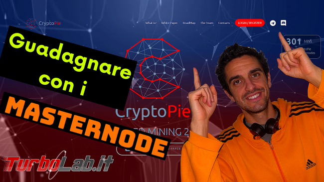 CryptoPie è servizio guadagnare MasterNode condivisi (video recensione) - cryptopie spotlight