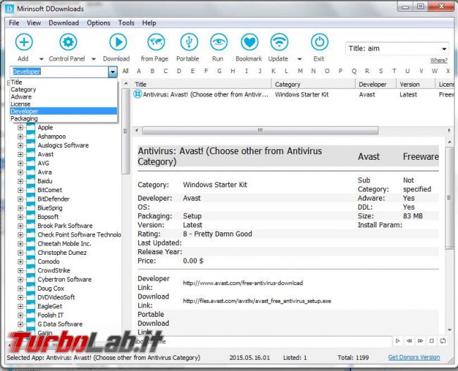 DDownlo scaricatore programmi gratuiti Open Source