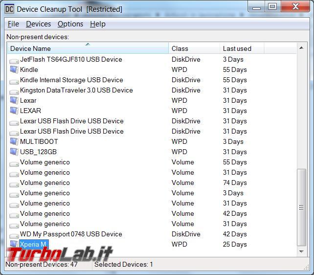 Device Cleanup Tool rimuove chiavi registro periferiche non più collegate computer