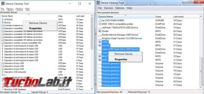 Device Cleanup Tool rimuove chiavi registro periferiche non più collegate computer